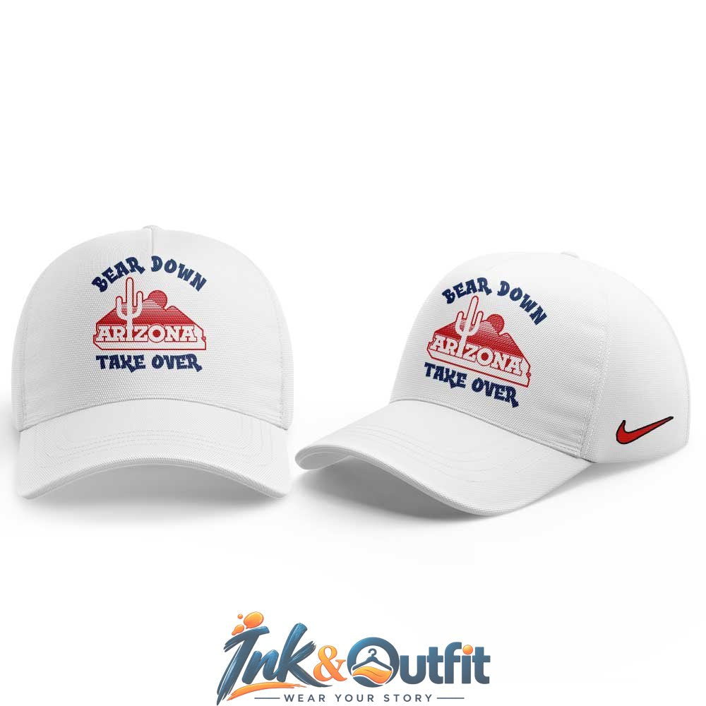 Arizona Wildcats Bear Down White Cap