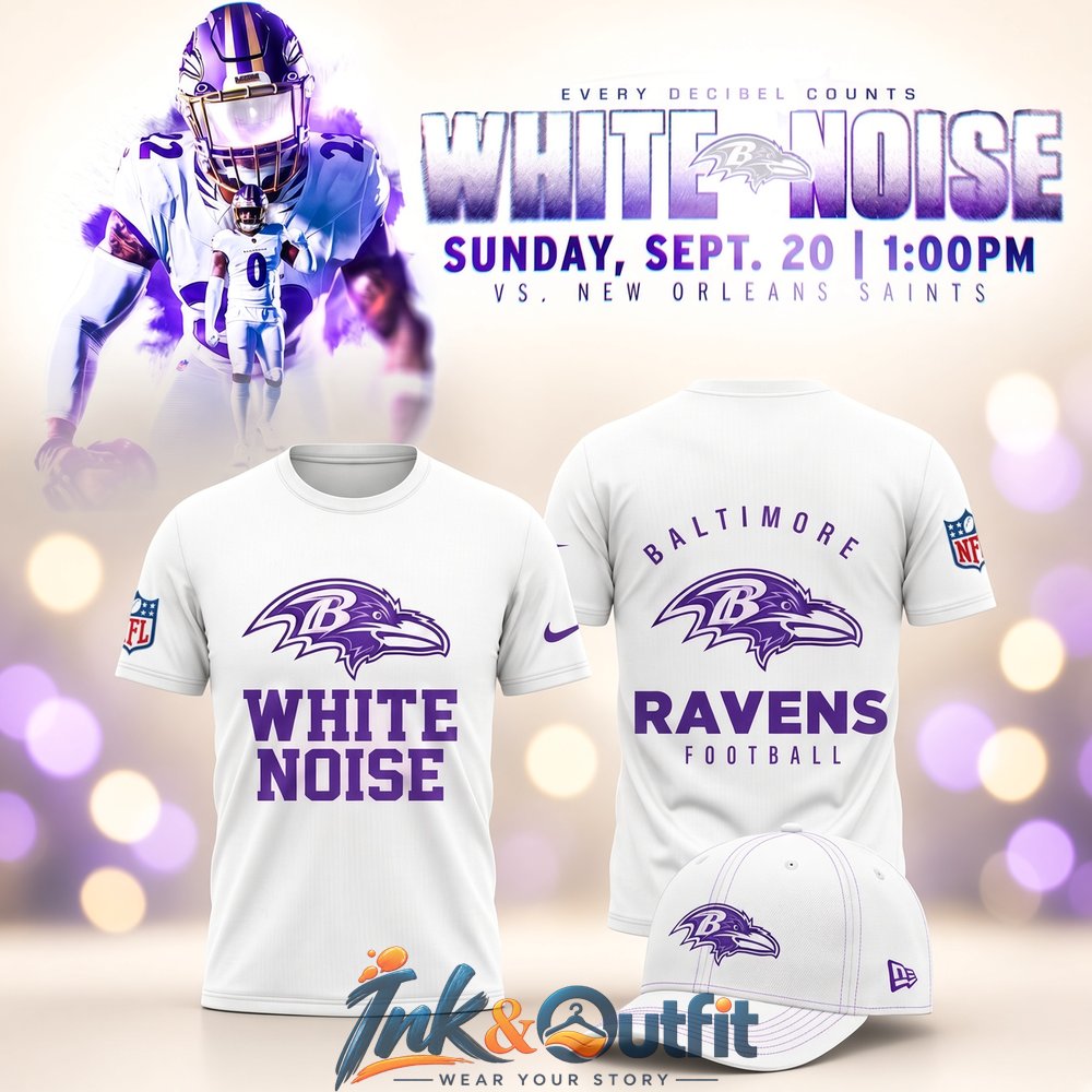 THE RAVENS 2026 夏FES限定 Tシャツ ホワイト XXL Baltimore Ravens White Noise Limited Edition T-Shirt 2026