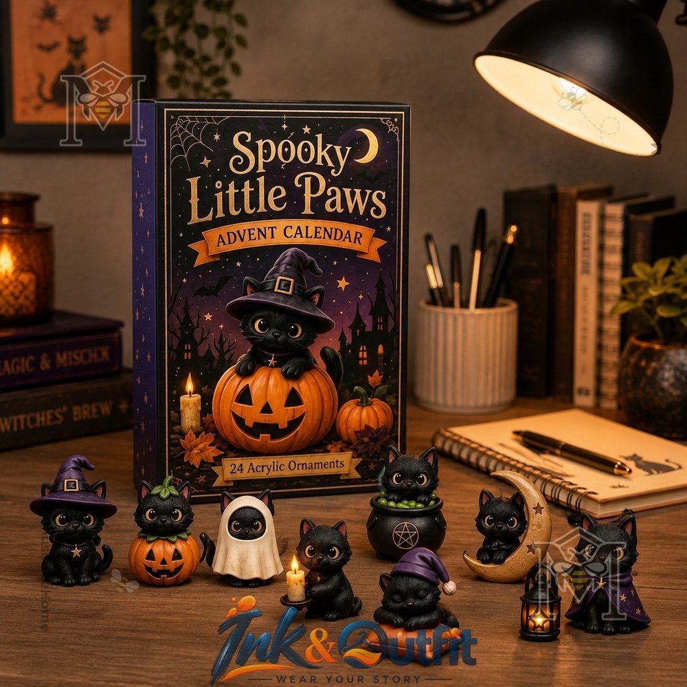 Black Cat Spooky Little Paws Halloween Advent Calendar Calendar