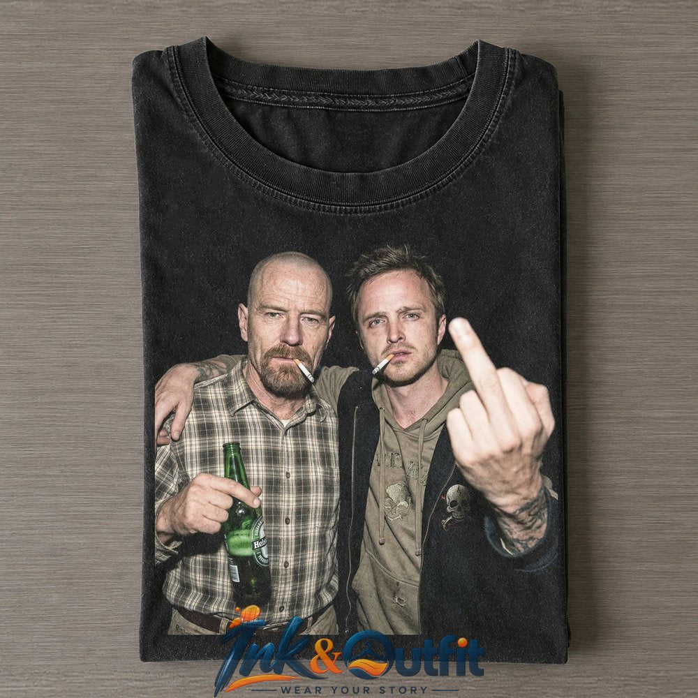 Breaking Bad Walter White and Jesse Pinkman Vintage T Shirt
