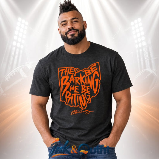 Cleveland Browns They Be Barking We Be Biting Football Fan T Shirt