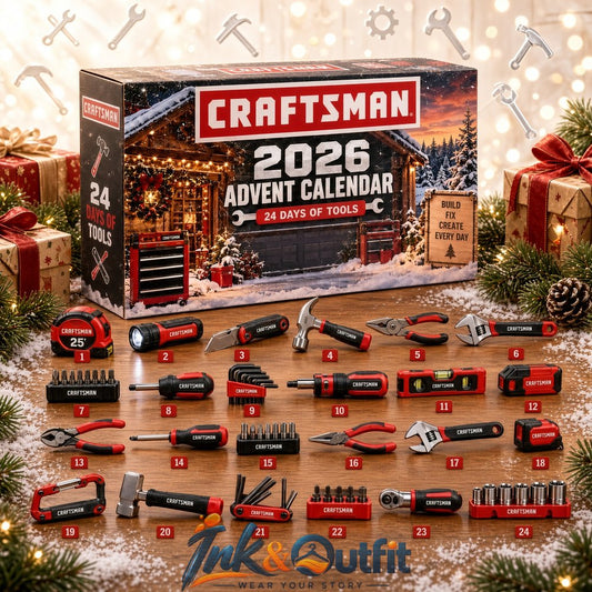Craftsman 2026 Advent Calendar 24 Days of Tools Christmas Countdown Gift Set for Men Dads and DIY Lovers