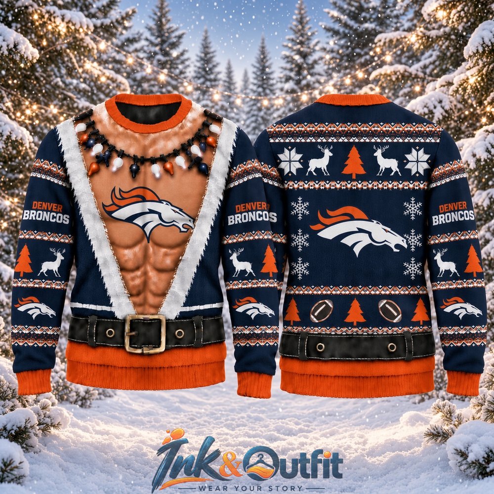 Denver Broncos Funny Body Ugly Christmas Sweater