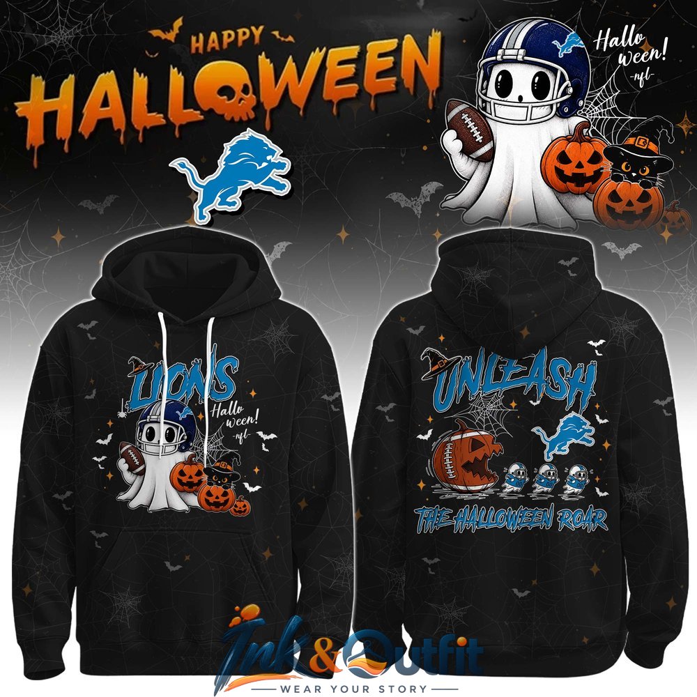 Detroit Lions Happy Halloween 2026 Hoodie