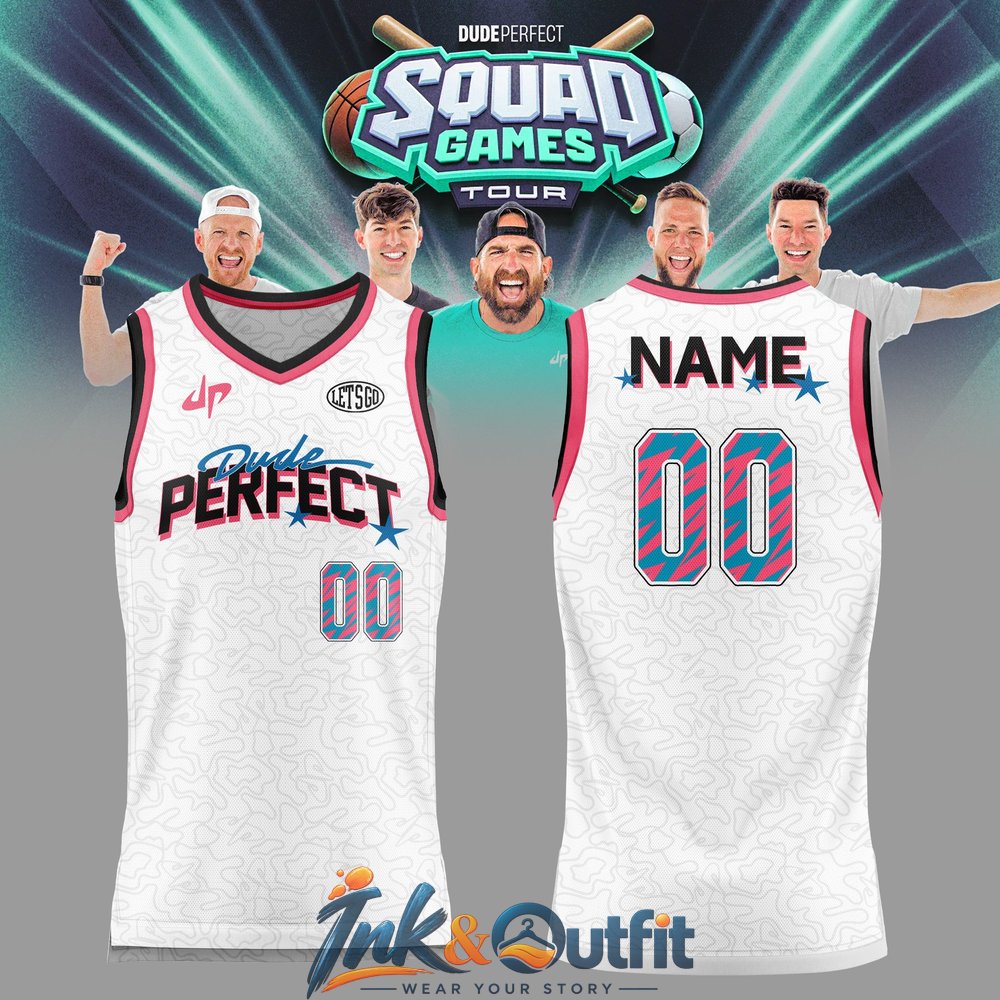 Dude Perfect Squad Games Tour Basketball Jersey