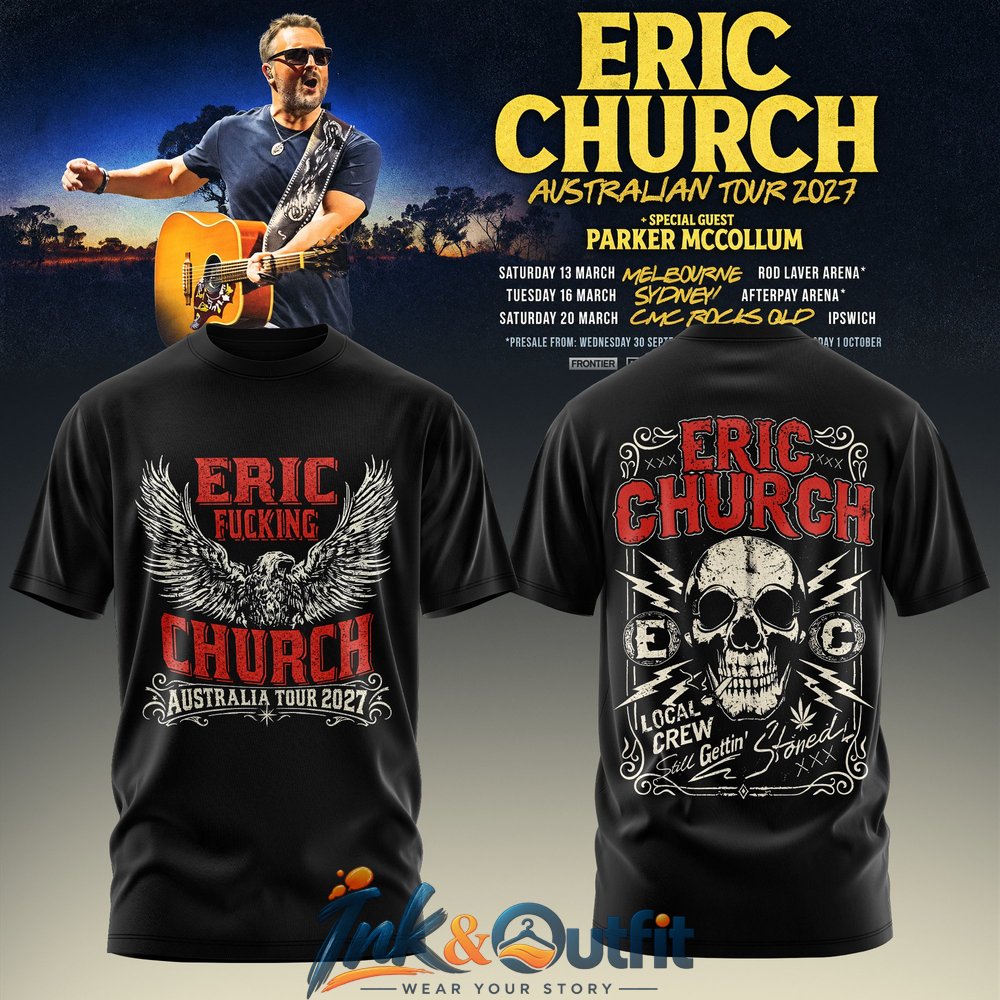 Eric Church Australian Tour 2027 T-Shirt