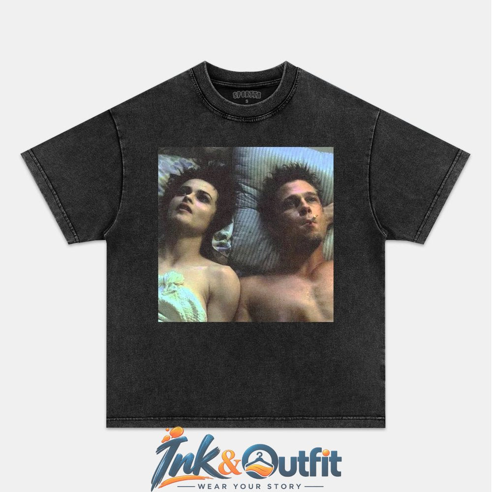 Fight Club Tyler Durden and Marla Singer Vintage T Shirt