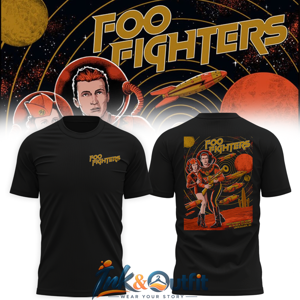Foo Fighters Vancouver BC 2026 T-Shirt BC