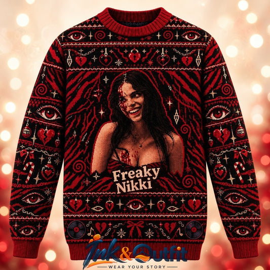 Freaky Nikki Obsession Movie Ugly Sweater 2026