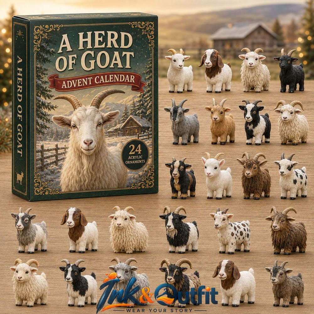 Goat Advent Calendar 24 Days – Collectible Acrylic Charms Set