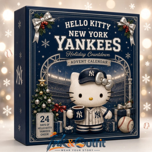 Hello Kitty New York Yankees Advent Calendar 2026 24 Days Christmas Acrylic Ornaments Gift