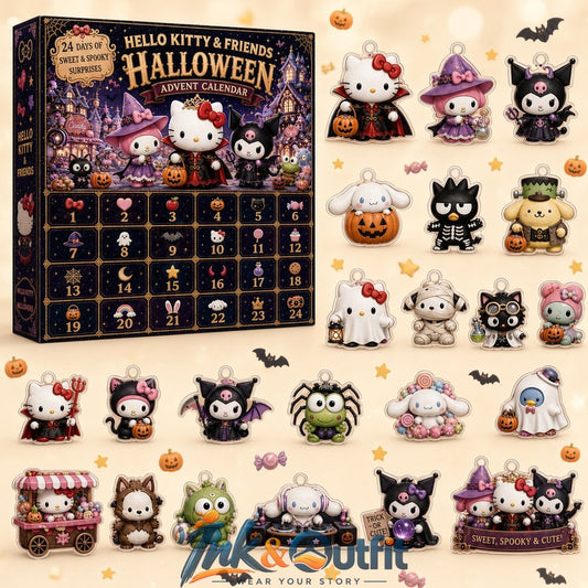 Hello Kitty and Friends Halloween Advent Calendar 2026 24 Days Acrylic Ornaments Gift