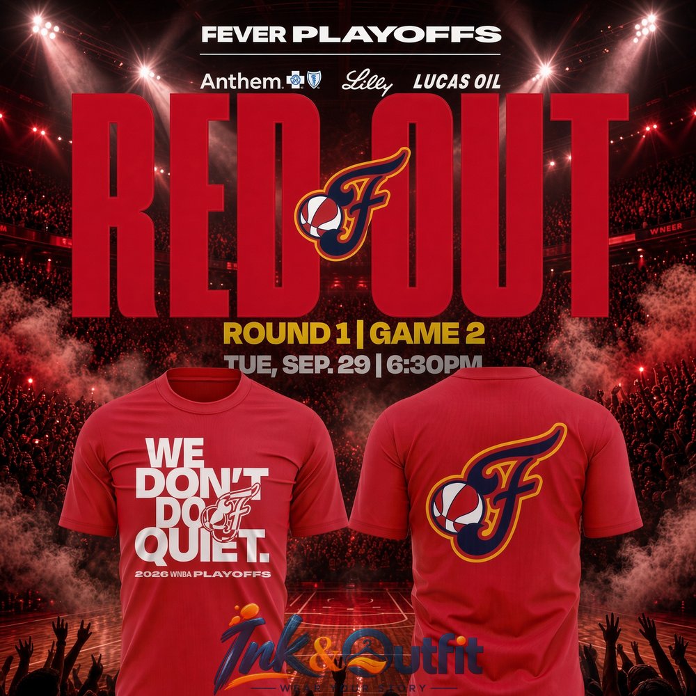 Indiana Fever We Don't Do Quiet T-Shirt 2026