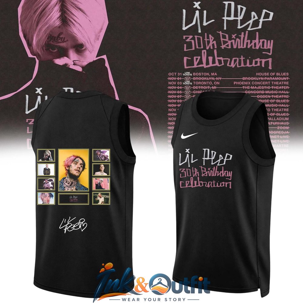 Lil Peep 30th Birthday Celebration Basketball Jersey