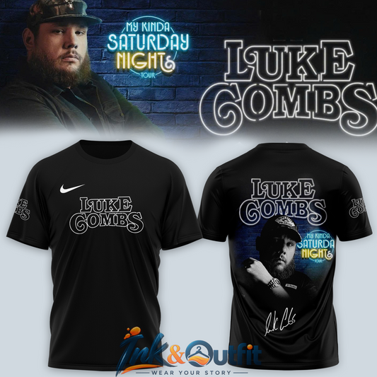 Luke Combs My Kinda Saturday Night Tour 2026 T-Shirt Concert Merch Tee