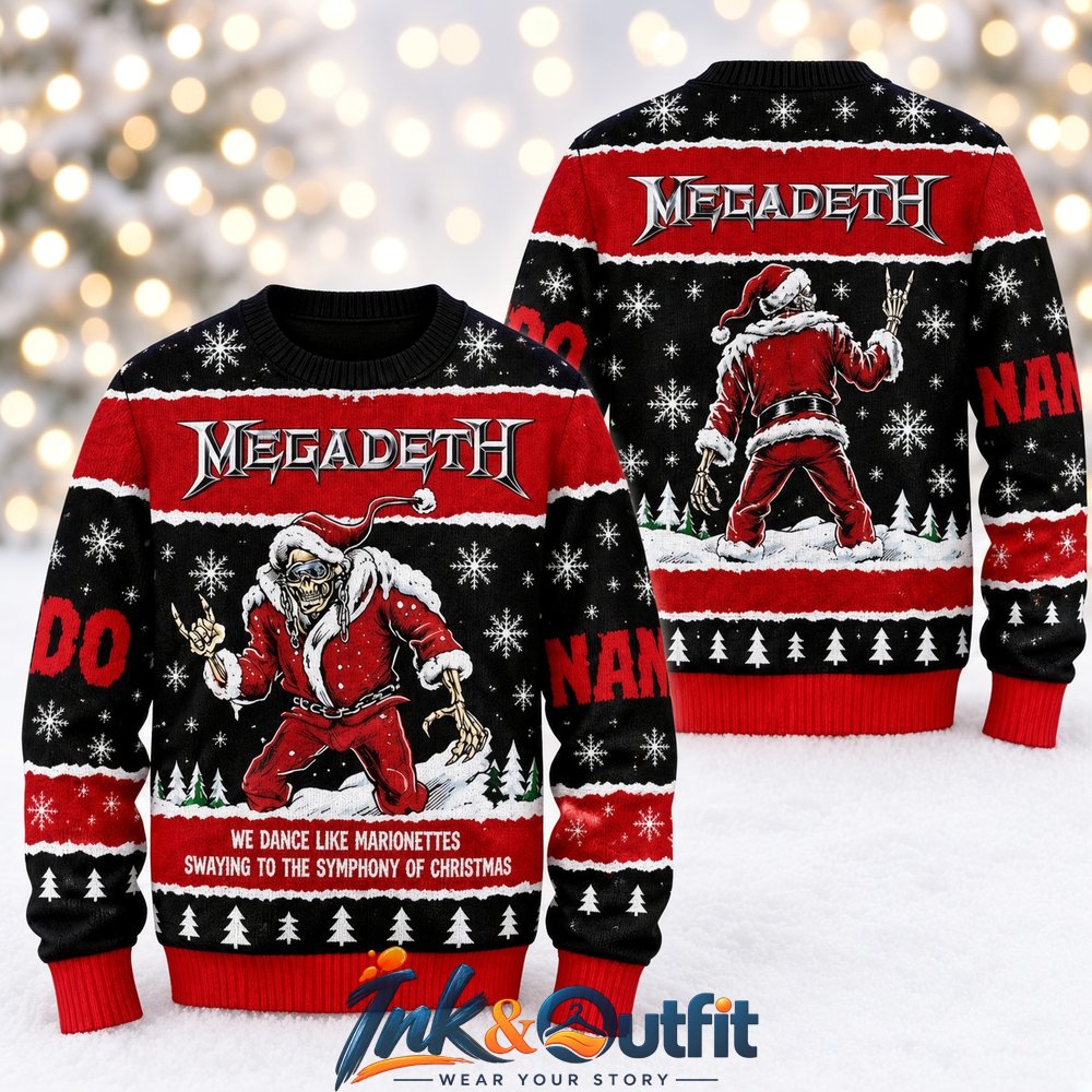 Megadeth Symphony of Christmas Ugly Sweater
