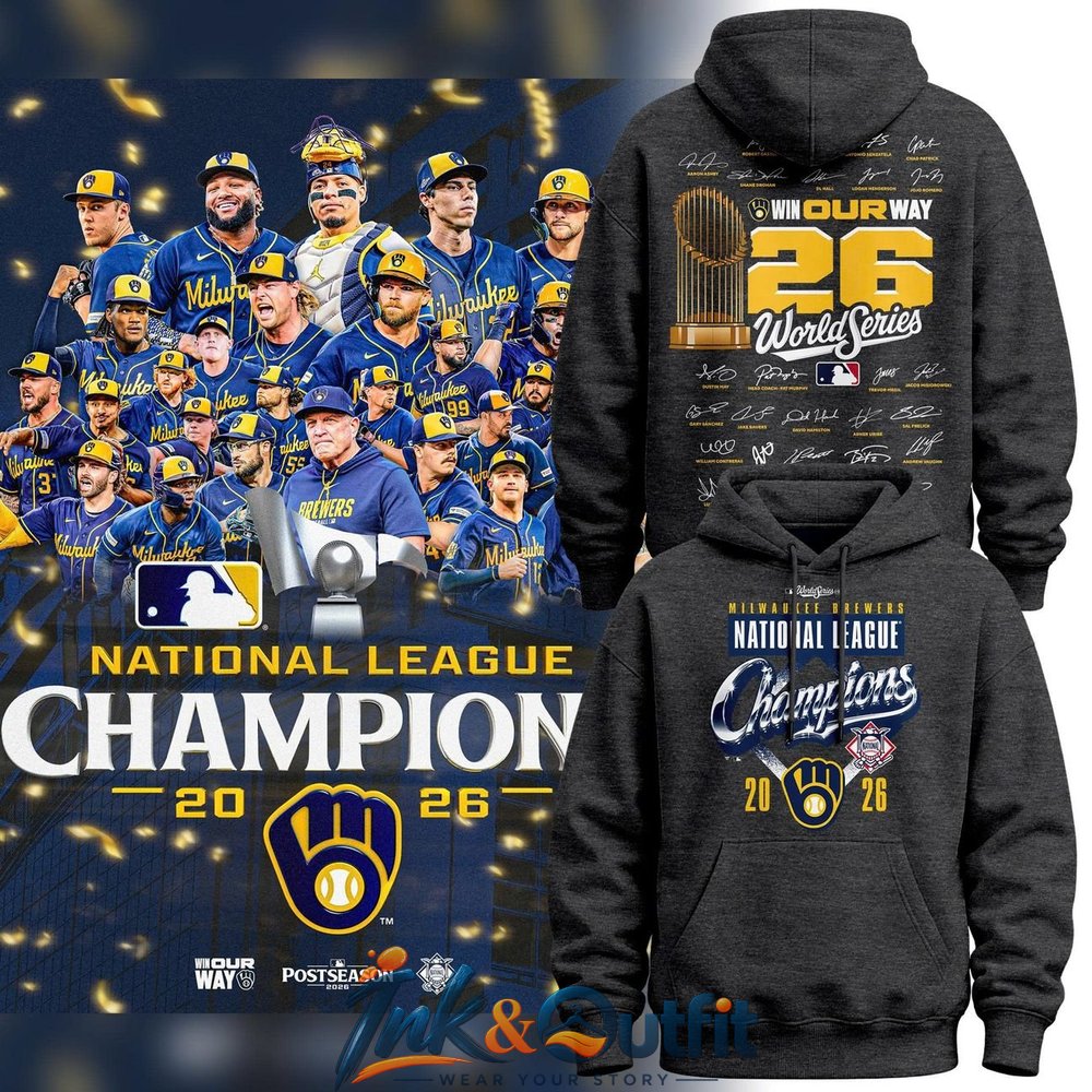 Milwaukee Brewers 2026 National League Champions World Series Hoodie