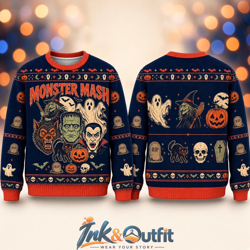 Monster Mash Halloween Ugly Sweater 2026