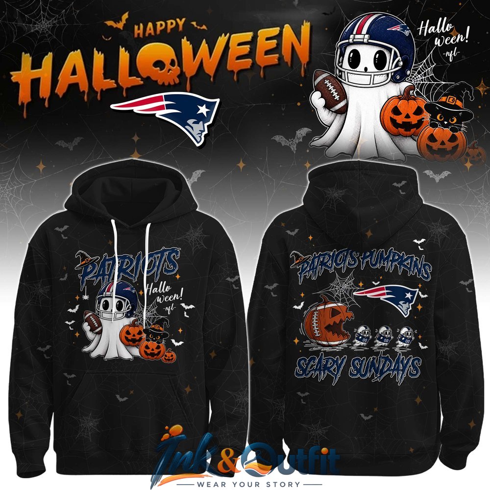 New England Patriots Happy Halloween 2026 Hoodie
