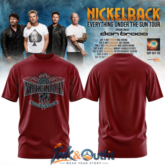Nickelback Everything Under The Sun Tour T Shirt