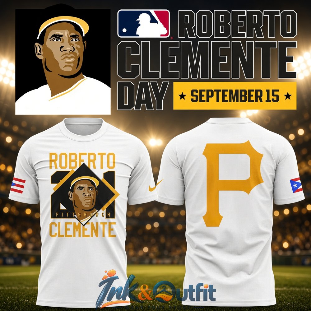 Roberto Clemente 21 Pittsburgh Pirates September 15 Day Shirt Official MLB Tribute Tee for Pirates Fans
