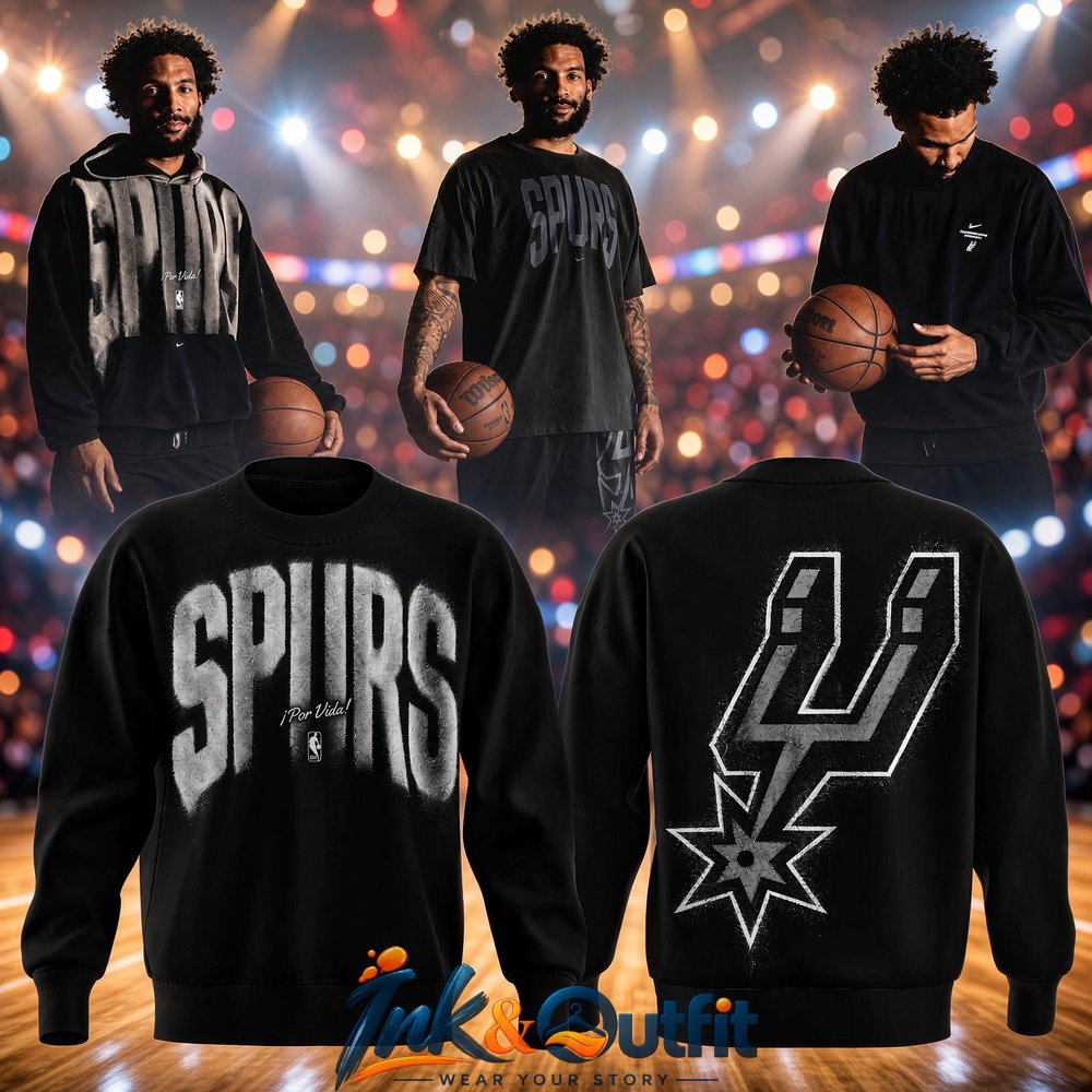 San Antonio Spurs Black Edition Graphic Sweatshirt