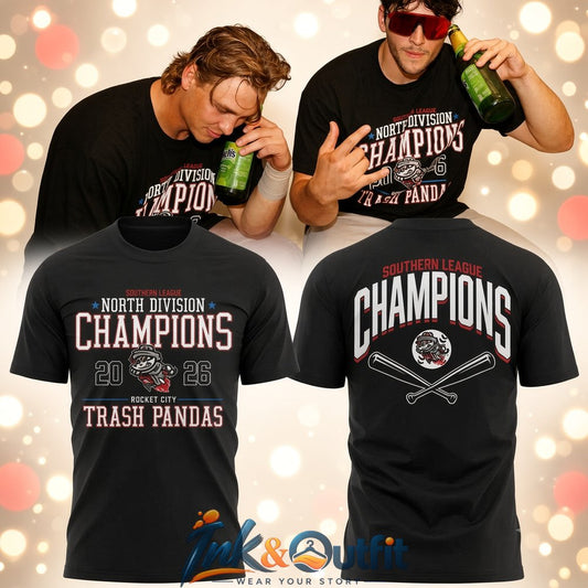 Trash Pandas Southern League Championship Tee Rocket City North Division Champions 2026 Shirt