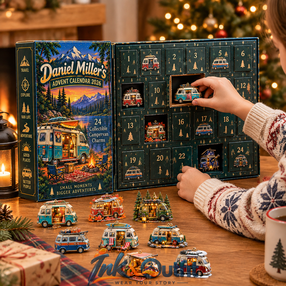 24 Days of Campervan Custom Name Advent Calendar