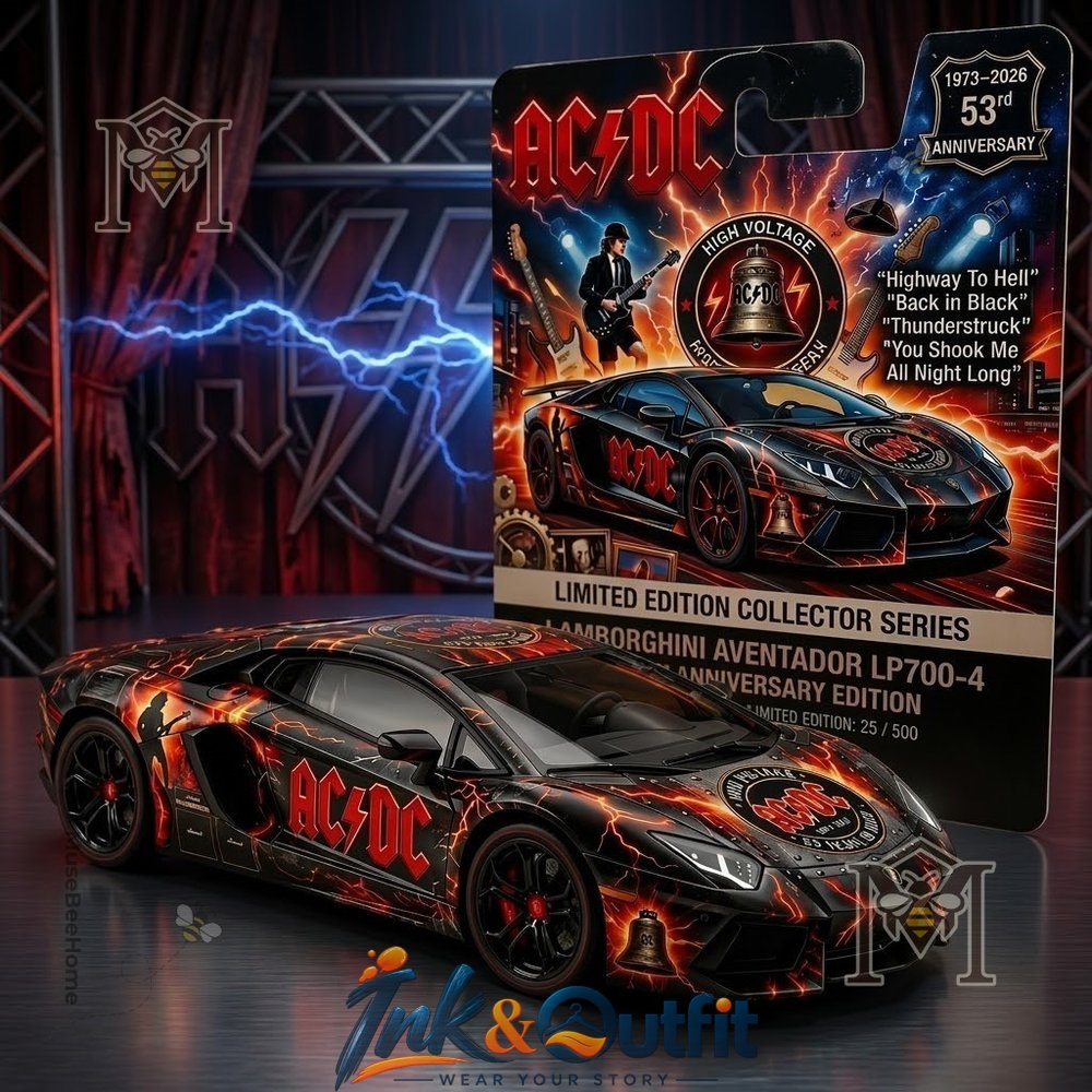AC DC Lamborghini Aventador Diecast Model Car