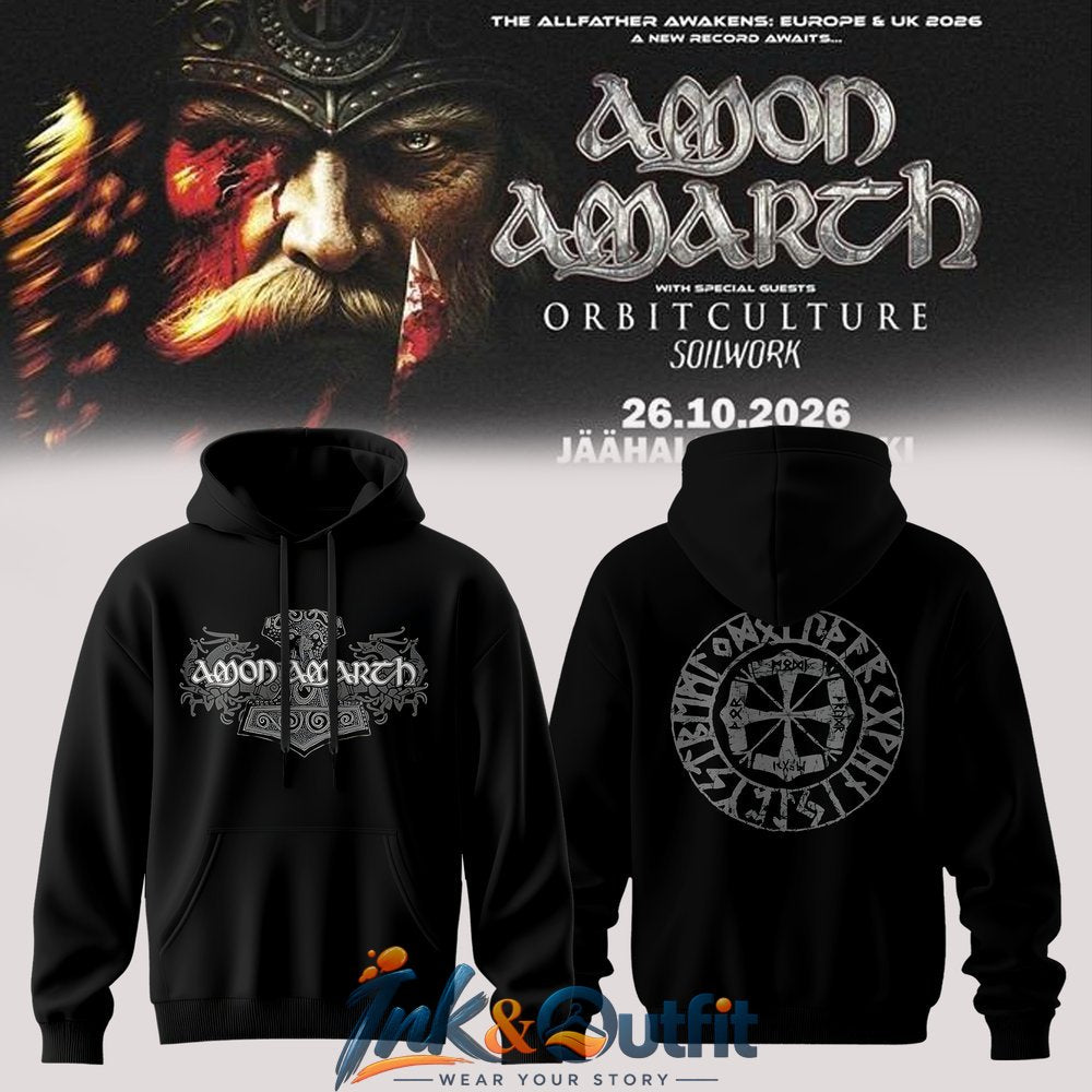 Amon Amarth The Allfather Awakens Tour 2026 Hoodie
