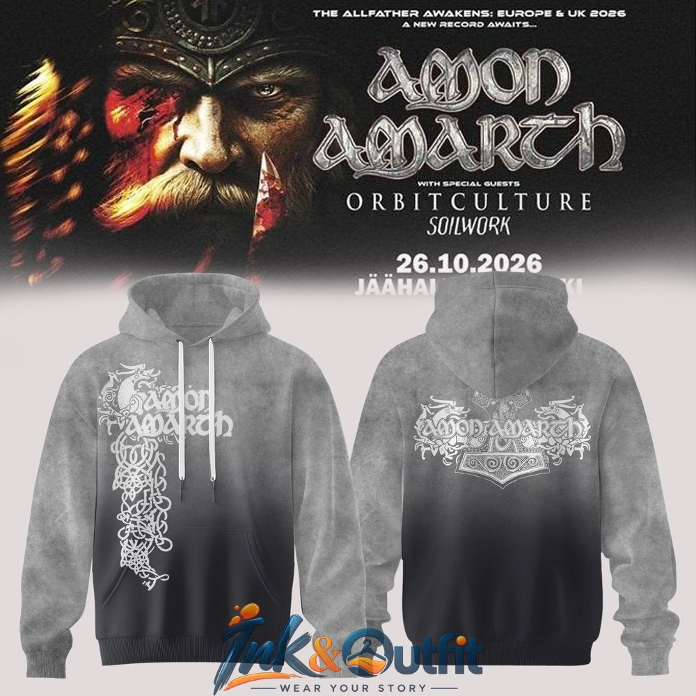 Amon Amarth The Allfather Awakens Tour 2026 Hoodie