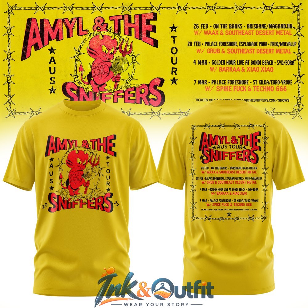 Amyl and The Sniffers AUS Tour 2027 Band Shirt