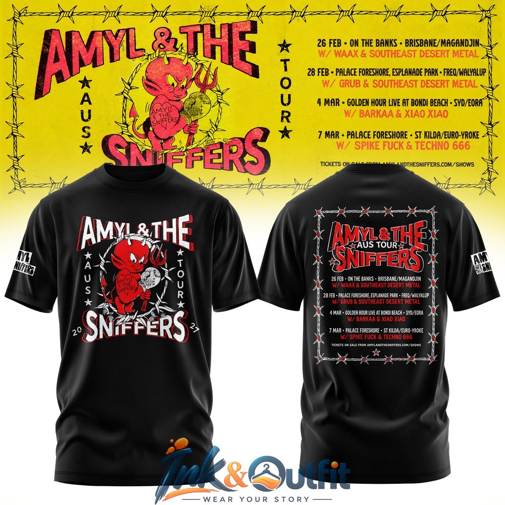 Amyl and The Sniffers AUS Tour 2027 Band Shirt