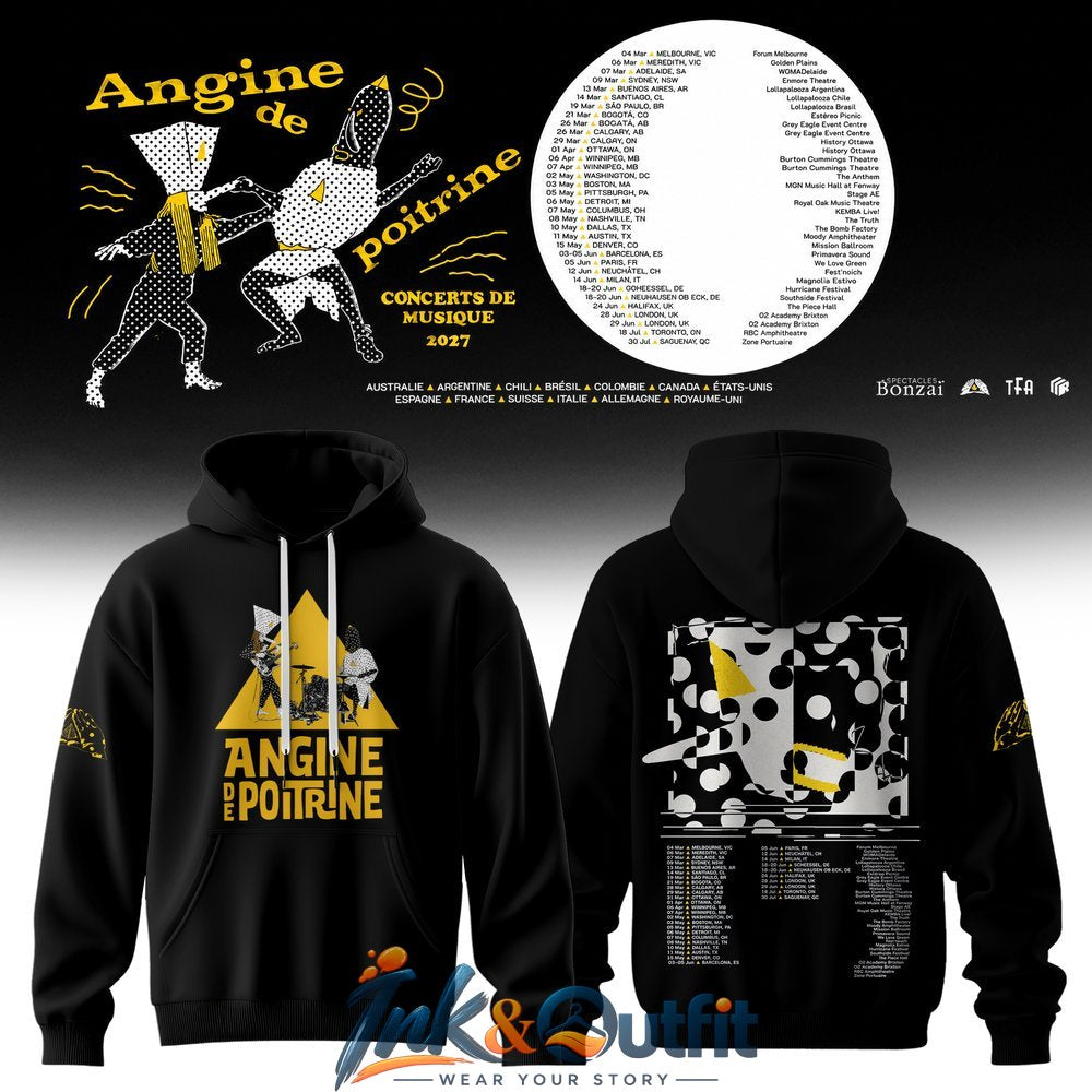 Angine de Poitrine 2027 Concert Tour Hoodie