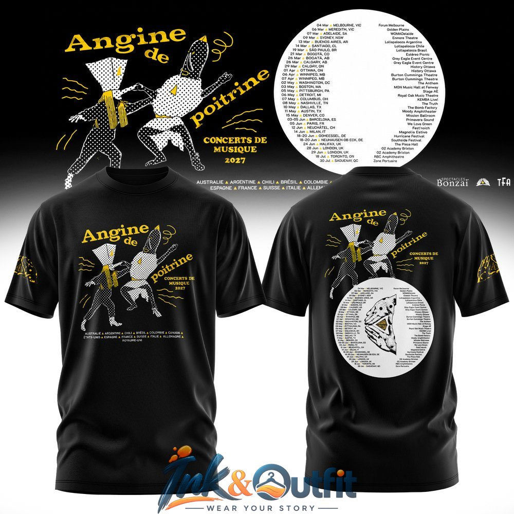 Angine de Poitrine Concert 2027 T Shirt