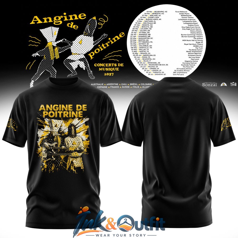 Angine de Poitrine Concert 2027 T Shirt