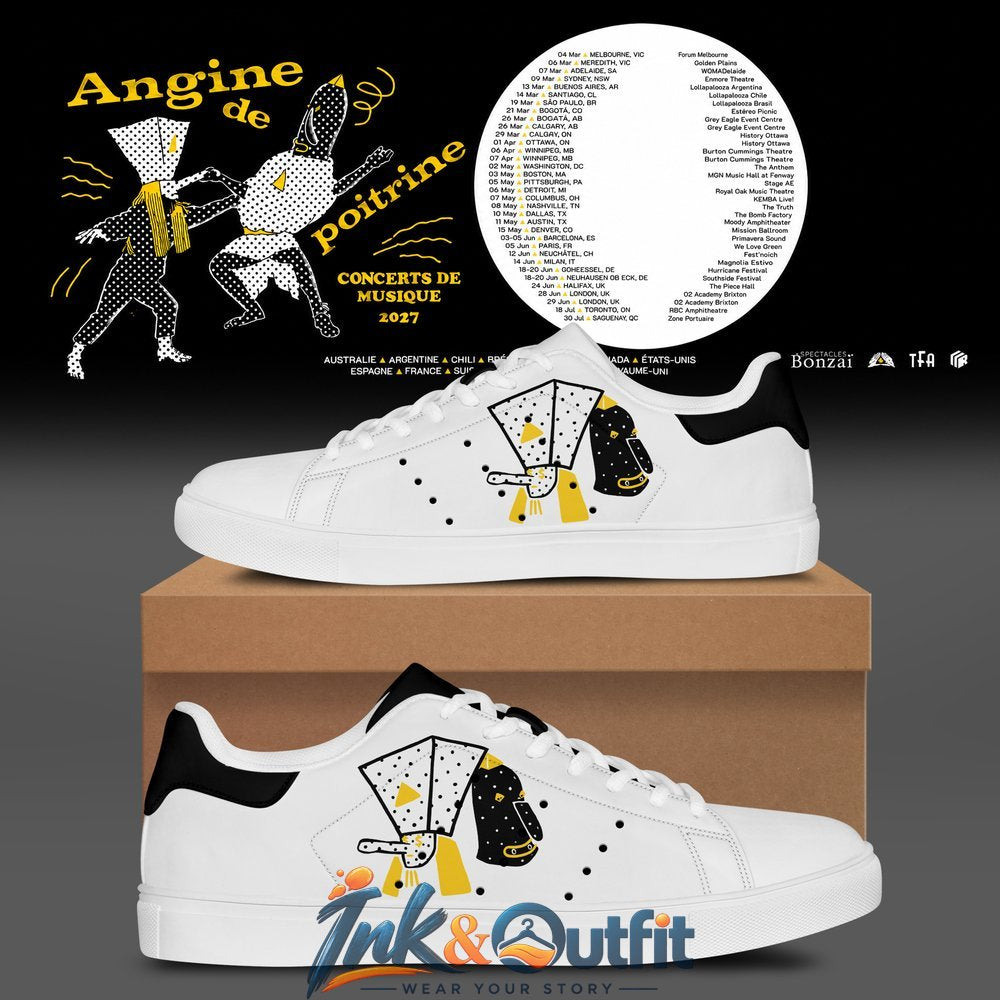 Angine de Poitrine Concert 2027 White Sneakers