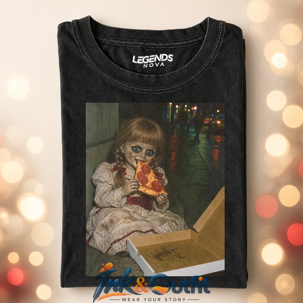 Annabelle Eating Pizza T-Shirt