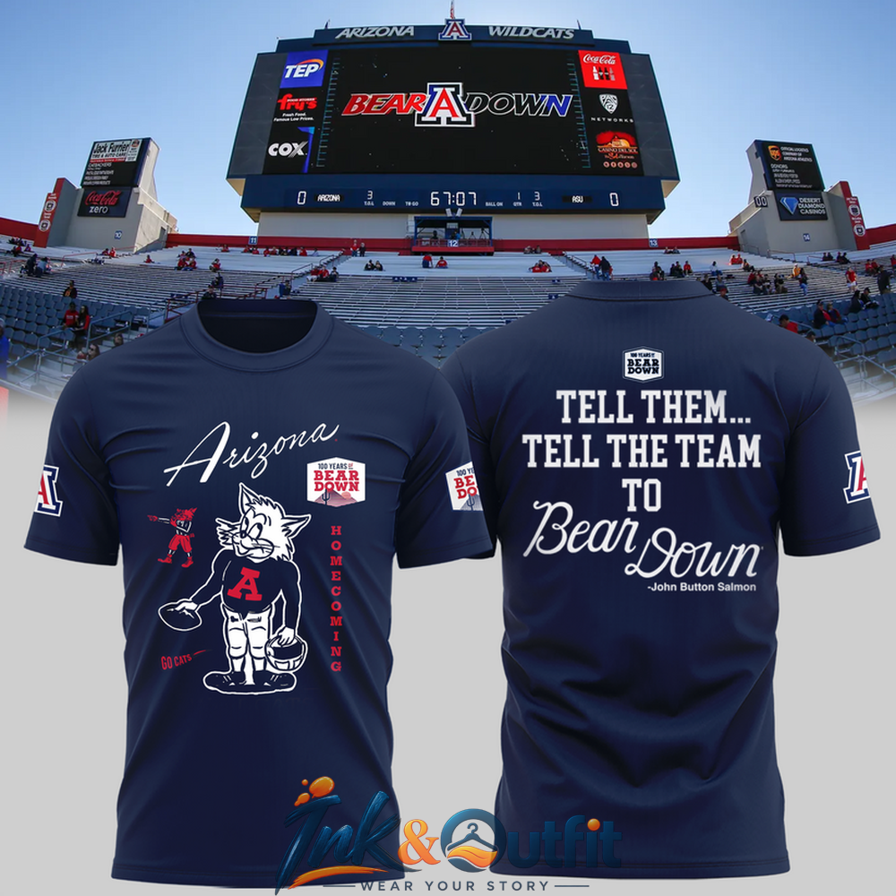 Arizona Wildcats 100 Years Bear Down T-Shirt 1926-2026