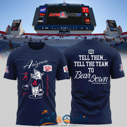 Arizona Wildcats 100 Years Bear Down T-Shirt 1926-2026