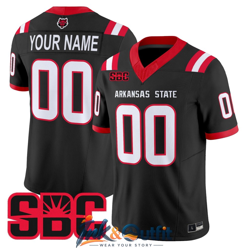 Arkansas State Red Wolves 2026 Custom Football Jersey - Stitched