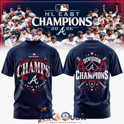 Atlanta Braves NL East Champions 2026 T-Shirt
