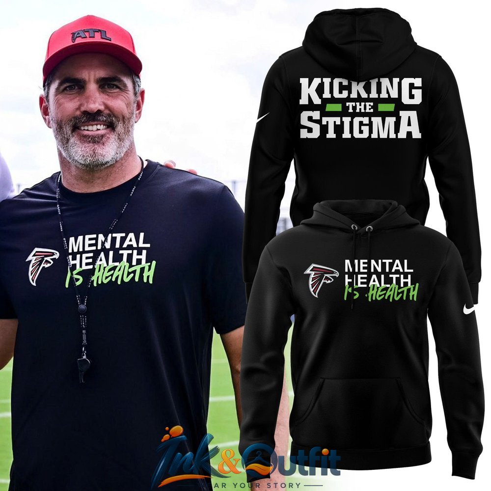 Atlanta Falcons Black Mental Health is Health Hoodie