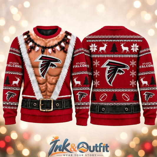 Atlanta Falcons Funny Body Ugly Christmas Sweater