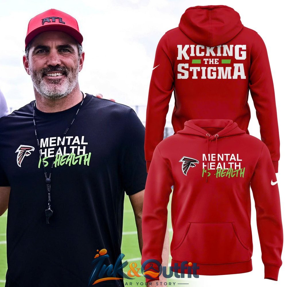 Atlanta Falcons Red Mental Health is Health Hoodie