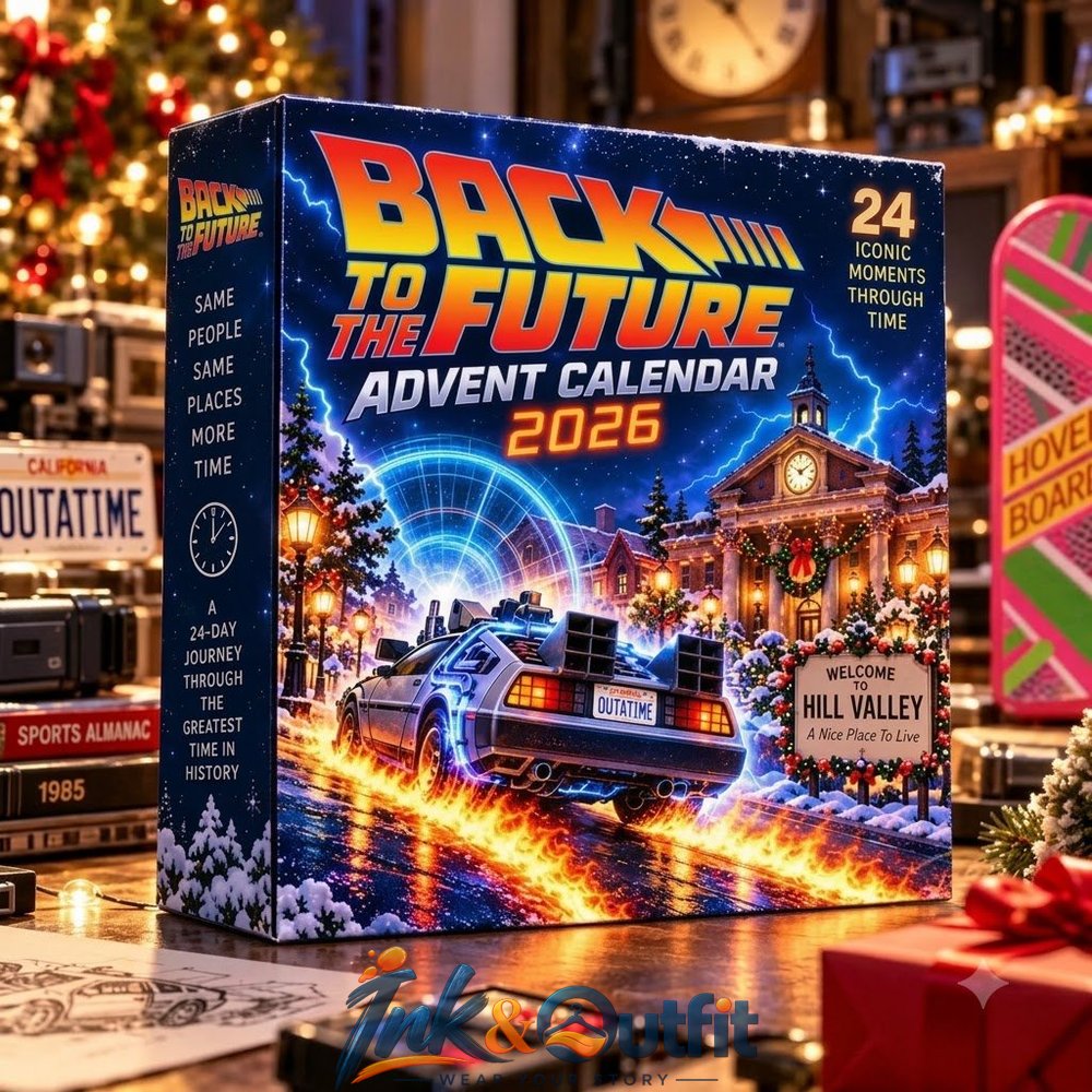 Back to the Future Advent Calendar 2026 24 Days Collectible Acrylic Christmas Ornaments Movie Inspired Countdown Gift Box