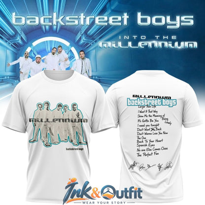 Backstreet Boys Into The Millennium 2026 T-Shirt Band Concert Tour Merch Tee