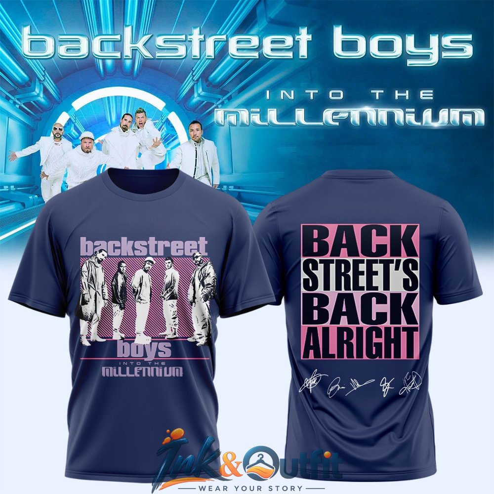 Backstreet Boys Into The Millennium 2026 T-Shirt Band Concert Tour Merch Tee