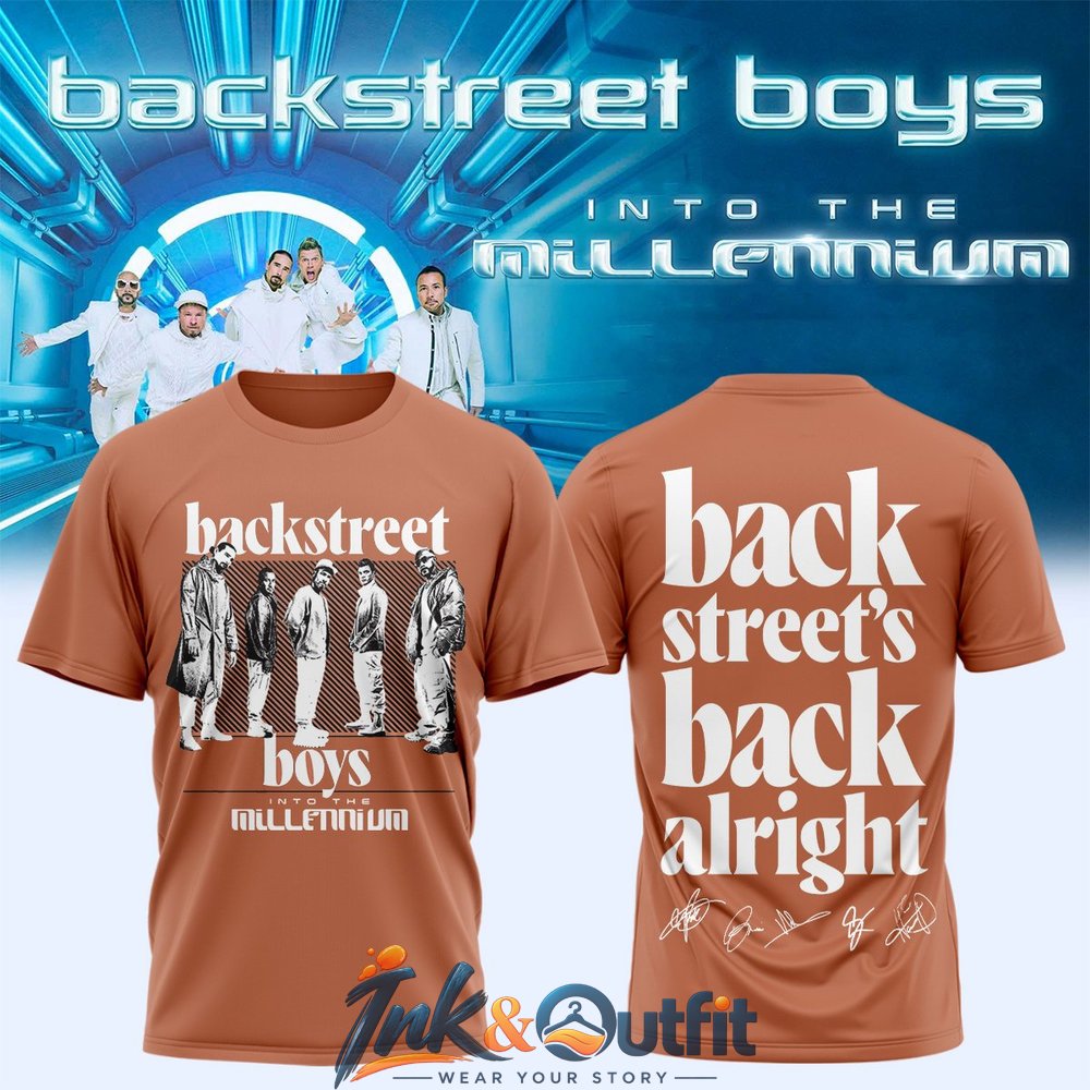 Backstreet Boys Into The Millennium 2026 T-Shirt Band Concert Tour Merch Tee