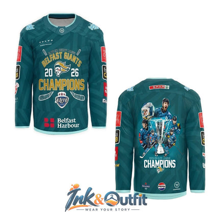 Belfast Giants 2026 Champions Limited Hockey Hockey Jersey